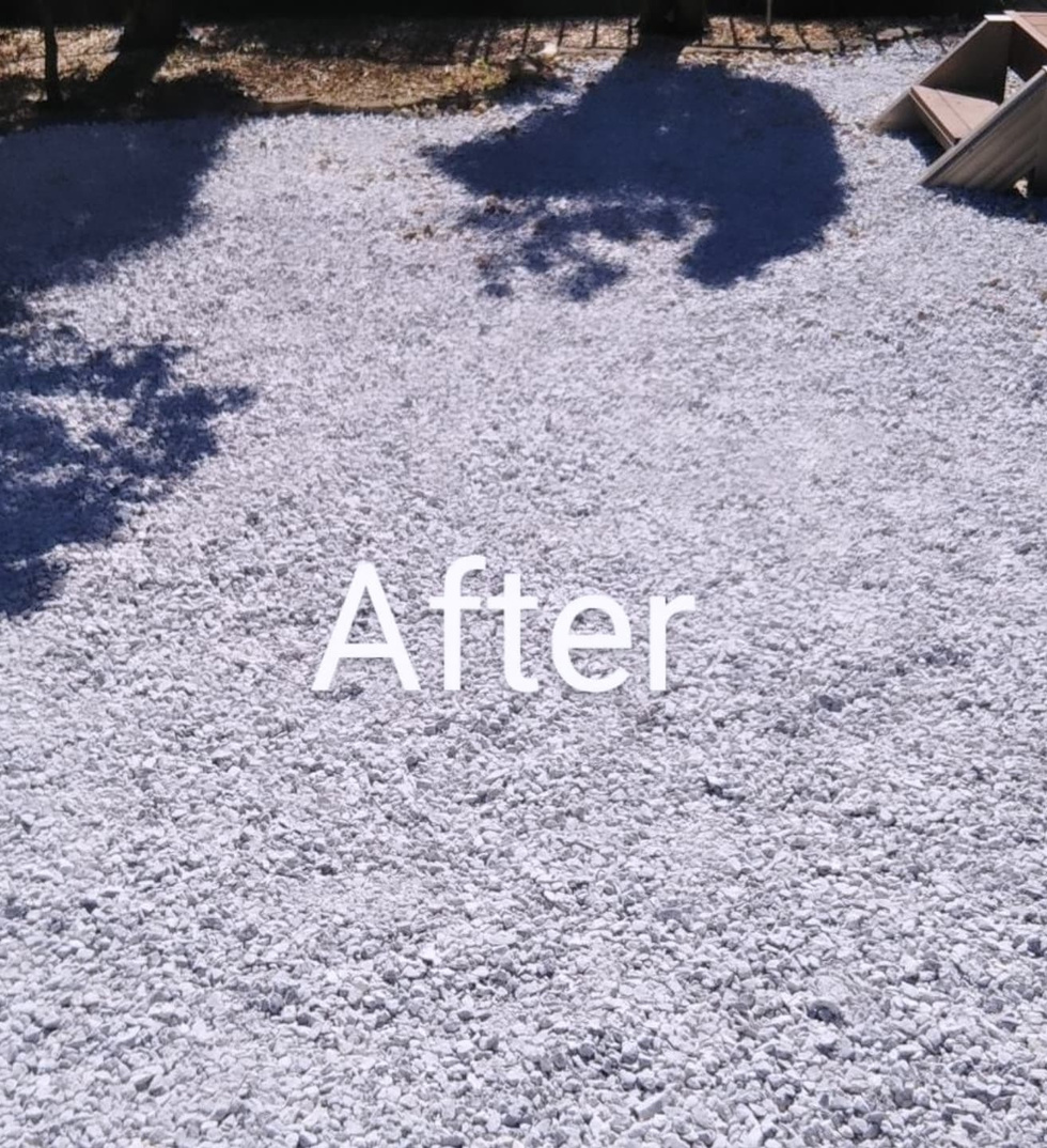 藤沢市亀井野 砂利敷き バンザイガーデン施工例 施工後